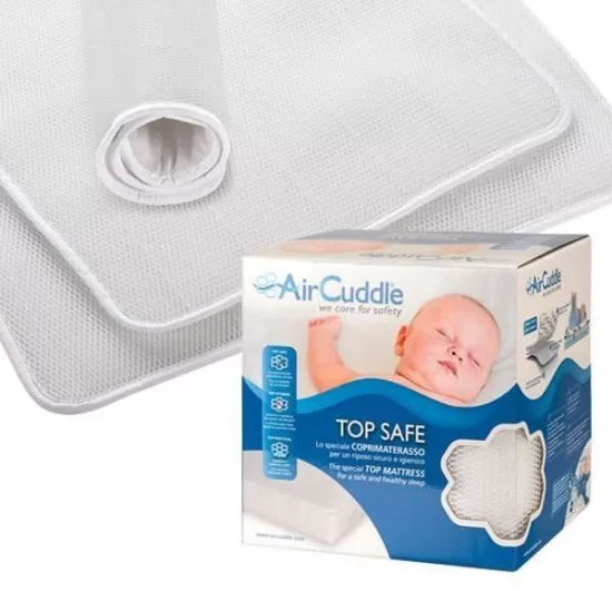 Protectie impermeabila antitranspiratie 3D pentru saltea 60x120 cm AirCuddle Top Safe TS-120 Protectie impermeabila antitranspiratie 3D pentru saltea 60x120 cm AirCuddle Top Safe TS-120