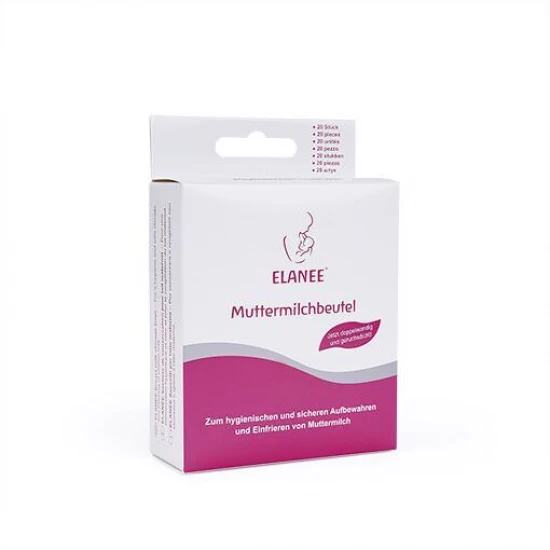 Set 20 pungi gradate 180 ml pentru depozitare lapte matern la frigider si congelator