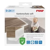 Set 2 benzi de protectie universala din spuma poliuretan pentru muchii si colturi, rezistente la muscaturi, albe, 2 x 1 m, Reer