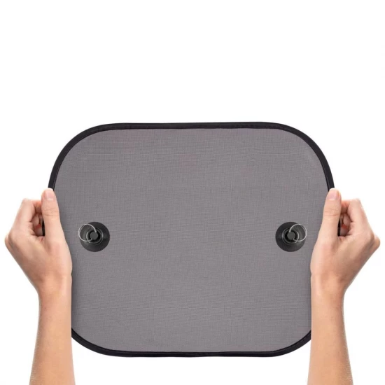 Set 2 parasolare auto pentru copii, pliabila, lipire cu ventuze, 48 x 30,5 cm, Reer