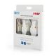 Set 3 tacamuri din otel inoxidabil (furculita, lingurita si cutit), manere din silicon, fara BPA, lavabile in masina de spalat vase, Reer Set 3 tacamuri din otel inoxidabil (furculita, lingurita si cutit), manere din silicon, fara BPA, lavabile in masina de spalat vase, Reer