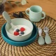 Set 3 tacamuri din otel inoxidabil (furculita, lingurita si cutit), manere din silicon, fara BPA, lavabile in masina de spalat vase, Reer Set 3 tacamuri din otel inoxidabil (furculita, lingurita si cutit), manere din silicon, fara BPA, lavabile in masina de spalat vase, Reer