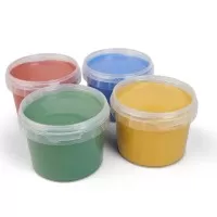 Set 4 culori vopsea organica pentru pictat direct cu palma sau talpa Gruenspecht
