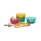 Set 6 boluri cu capac pentru alimente 0+ Nip Set 6 boluri cu capac pentru alimente 0+ Nip
