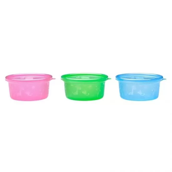 Set 6 boluri cu capac pentru alimente 0+ Nip Set 6 boluri cu capac pentru alimente 0+ Nip