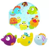 Set carticica si 3 jucarii de baie Lumea Subacvatica Escabbo