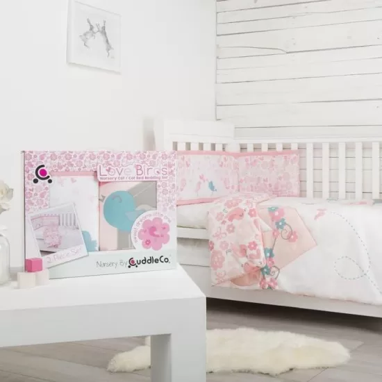 Set de pat 2 piese pentru bebelusi Comfi-Dreams Lovebirds 843022 Set de pat 2 piese pentru bebelusi Comfi-Dreams Lovebirds 843022