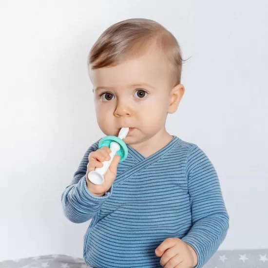 Set periute de dinti din silicon pentru antrenament BabyCare Reer Set periute de dinti din silicon pentru antrenament BabyCare Reer