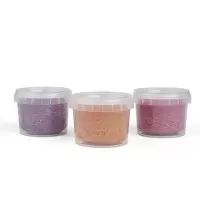 Set Plastilina organica pentru copii, 2 ani+, 3 culori, moale, nelipicioasa, usor de modelat, roz/mov/bej, Grunspecht 680-V1