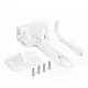 Set sigurante pentru sertare de tacamuri, 2 bucati, albe, montare cu adeziv sau surub, Reer 71090