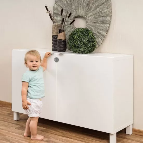 Siguranta pentru usi duble gri Reer 71081 Siguranta pentru usi duble gri Reer 71081