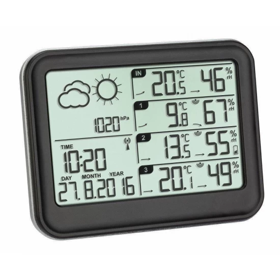 Statie meteo cu 3 transmitatoare wireless TFA 35.1142.01 Statie meteo cu 3 transmitatoare wireless TFA 35.1142.01