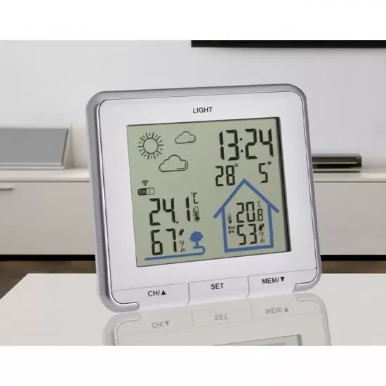 Statie meteo wireless LIFE TFA 35.1153.02, cu transmitator wireless extern inclus, alba Statie meteo wireless LIFE TFA 35.1153.02, cu transmitator wireless extern inclus, alba