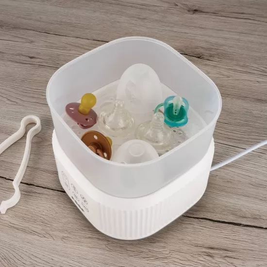 Sterilizator cu aburi si functie de uscare pentru biberoane, detartrare automata, 5 biberoane, Reer VapoDryS 36130 Sterilizator cu aburi si functie de uscare pentru biberoane, detartrare automata, 5 biberoane, Reer VapoDryS 36130