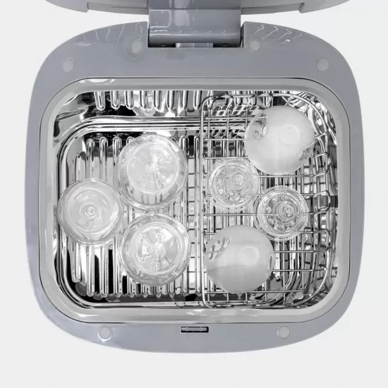 Sterilizator UV pentru biberoane, cu functie de uscare, pana la 12 biberoane, Reer 36120 Sterilizator UV pentru biberoane, cu functie de uscare, pana la 12 biberoane, Reer 36120