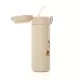 Sticla de baut cu pai din silicon pentru copii, din otel inoxidabil, 350ml, alb-crem, Reer Sticla de baut cu pai din silicon pentru copii, din otel inoxidabil, 350ml, alb-crem, Reer