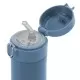 Sticla de baut cu pai din silicon pentru copii, din otel inoxidabil, 350ml, albastru, Reer Sticla de baut cu pai din silicon pentru copii, din otel inoxidabil, 350ml, albastru, Reer