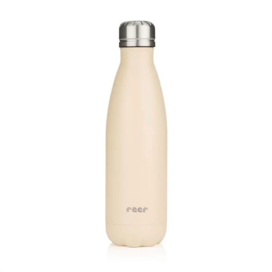 Sticla de baut termoizolanta din otel inoxidabil vidat Colour, 500 ml, bej, Reer 90800 Sticla de baut termoizolanta din otel inoxidabil vidat Colour, 500 ml, bej, Reer 90800