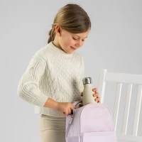 Sticla de baut termoizolanta din otel inoxidabil vidat Colour, 500 ml, bej, Reer 90800