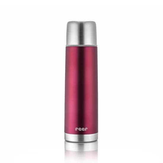 Sticla termos din otel inoxidabil vidat ColourCup, 450 ml, rosu, Reer Sticla termos din otel inoxidabil vidat ColourCup, 450 ml, rosu, Reer