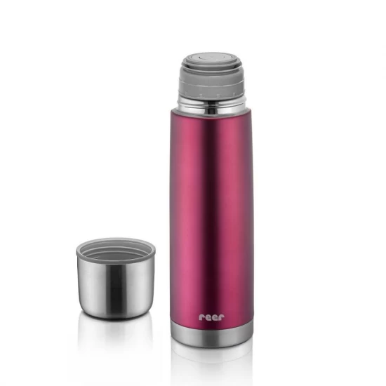 Sticla termos din otel inoxidabil vidat ColourCup, 450 ml, rosu, Reer Sticla termos din otel inoxidabil vidat ColourCup, 450 ml, rosu, Reer
