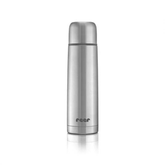 Sticla termos din otel inoxidabil vidat Pure, 450 ml, Reer Sticla termos din otel inoxidabil vidat Pure, 450 ml, Reer