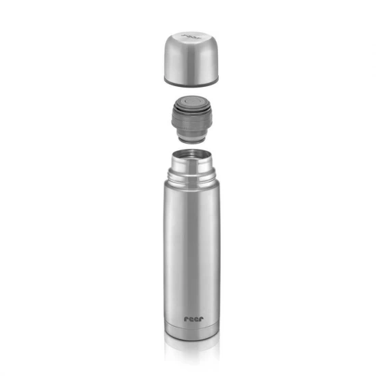 Sticla termos din otel inoxidabil vidat Pure, 450 ml, Reer Sticla termos din otel inoxidabil vidat Pure, 450 ml, Reer