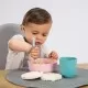 Tacamuri flexibile pentru copii, lingurita si furculita, fara BPA, albastru, 6+ luni, Reer 23033 Tacamuri flexibile pentru copii, lingurita si furculita, fara BPA, albastru, 6+ luni, Reer 23033