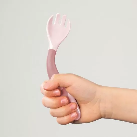 Tacamuri flexibile pentru copii, lingurita si furculita, fara BPA, roz, 6+ luni, Reer 23044 Tacamuri flexibile pentru copii, lingurita si furculita, fara BPA, roz, 6+ luni, Reer 23044