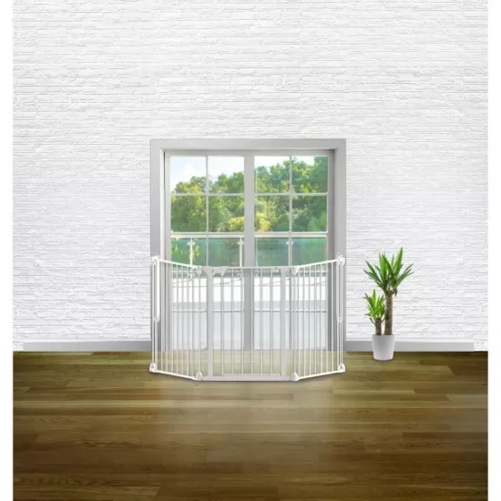 Tarc de siguranta modular cu 3 panouri, metal alb, Noma N94054 Tarc de siguranta modular cu 3 panouri, metal alb, Noma N94054