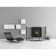 Tarc de siguranta modular cu 3 panouri metal negru Noma