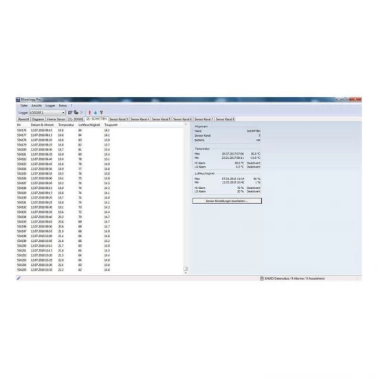 Termo-higrometru profesional cu functie de inregistrare a datelor tip Data Logger, KLIMALOGG PRO TFA 30.3039.IT Termo-higrometru profesional cu functie de inregistrare a datelor tip Data Logger, KLIMALOGG PRO TFA 30.3039.IT