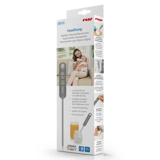 Termometru digital pentru mancarea bebelusilor FoodTemp Reer 21021 Termometru digital pentru mancarea bebelusilor FoodTemp Reer 21021