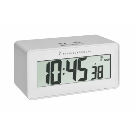 Termometru si higrometru cu ceas si ecran LCD iluminat TFA 60.2544.02 Termometru si higrometru cu ceas si ecran LCD iluminat TFA 60.2544.02