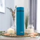 Termos din otel inoxidabil, potrivit pentru bebelusi, mentine apa calda 12 ore, Reer, 450 ml, fara BPA, albastru
