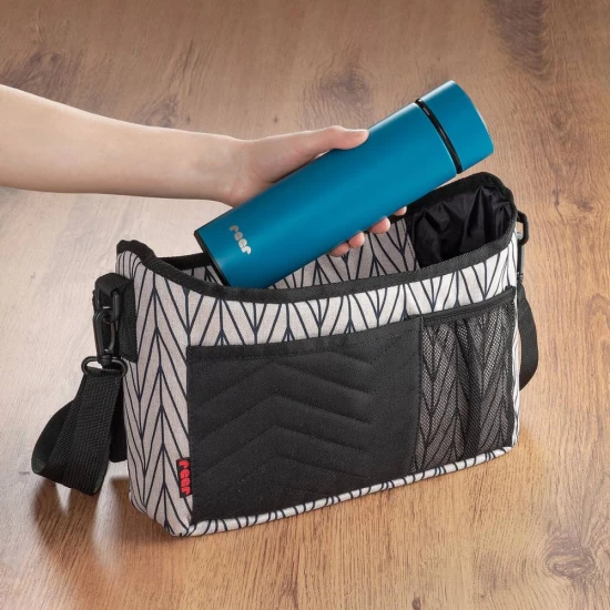 Termos din otel inoxidabil, potrivit pentru bebelusi, mentine apa calda 12 ore, Reer, 450 ml, fara BPA, albastru