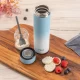 Termos din otel inoxidabil vidat ColourDesign, 450 ml, albastru, Reer 90023 Termos din otel inoxidabil vidat ColourDesign, 450 ml, albastru, Reer 90023