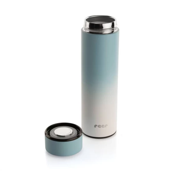 Termos din otel inoxidabil vidat ColourDesign, 450 ml, albastru, Reer 90023 Termos din otel inoxidabil vidat ColourDesign, 450 ml, albastru, Reer 90023