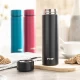 Termos din otel inoxidabil vidat ColourDesign, 450 ml, negru, Reer 90011 Termos din otel inoxidabil vidat ColourDesign, 450 ml, negru, Reer 90011