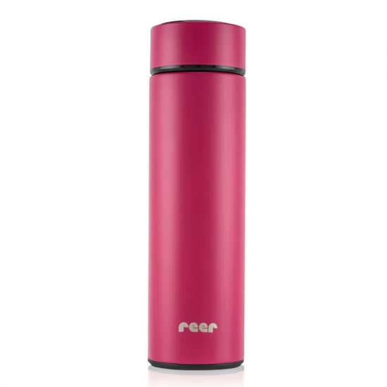 Termos din otel inoxidabil vidat ColourDesign, 450 ml, rosu, Reer 90014 Termos din otel inoxidabil vidat ColourDesign, 450 ml, rosu, Reer 90014