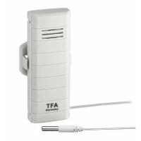 Transmitator wireless pentru temperatura, cu senzor extern pe cablu pentru temperatura apei, WeatherHub TFA 30.3301.02