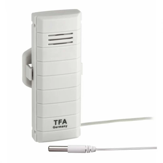 Transmitator wireless pentru temperatura, cu senzor extern pe cablu pentru temperatura apei, WeatherHub TFA 30.3301.02 Transmitator wireless pentru temperatura, cu senzor extern pe cablu pentru temperatura apei, WeatherHub TFA 30.3301.02