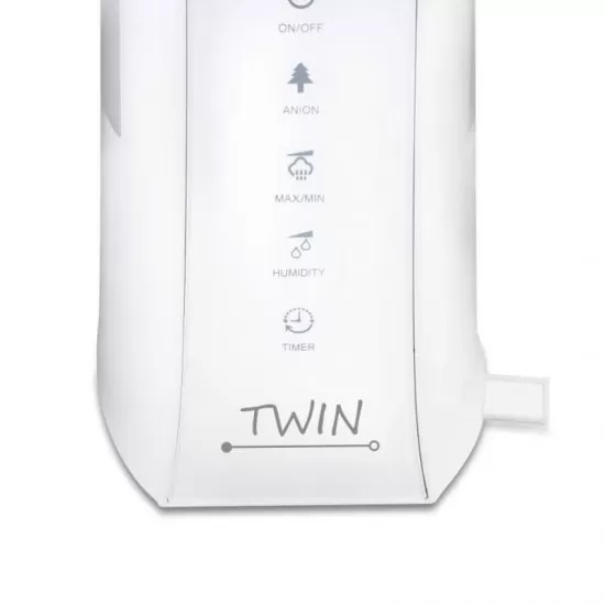 Umidificator cu ionizare si difuzor arome Twin alb Airbi BI3222 Umidificator cu ionizare si difuzor arome Twin alb Airbi BI3222