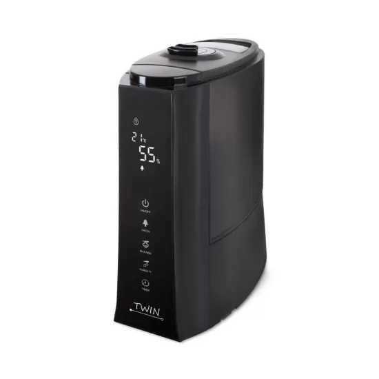 Umidificator cu ionizare si difuzor arome TWIN negru, Airbi BI3221 Umidificator cu ionizare si difuzor arome TWIN negru, Airbi BI3221