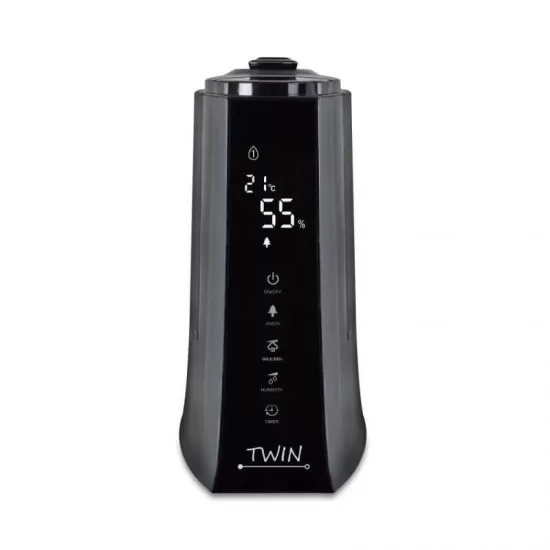 Umidificator cu ionizare si difuzor arome TWIN negru, Airbi BI3221 Umidificator cu ionizare si difuzor arome TWIN negru, Airbi BI3221