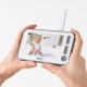 Video monitor digital pentru bebelusi cu camera rotativa si urmarire inteligenta a miscarii Reer BabyCam XL