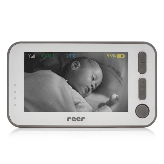 Video monitor digital pentru bebelusi cu camera rotativa si urmarire inteligenta a miscarii Reer BabyCam XL