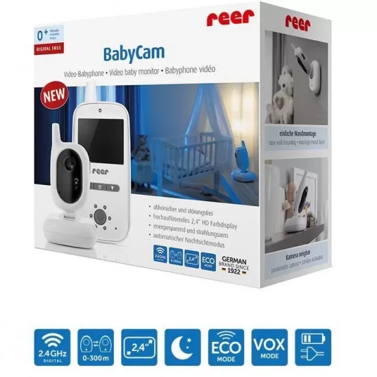 Video monitor digital pentru bebelusi Reer BabyCam 80420 Video monitor digital pentru bebelusi Reer BabyCam 80420