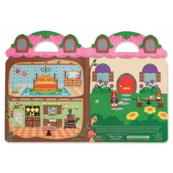 Abtibilduri pufoase - Casuta veveritelor Melissa and Doug Abtibilduri pufoase - Casuta veveritelor Melissa and Doug