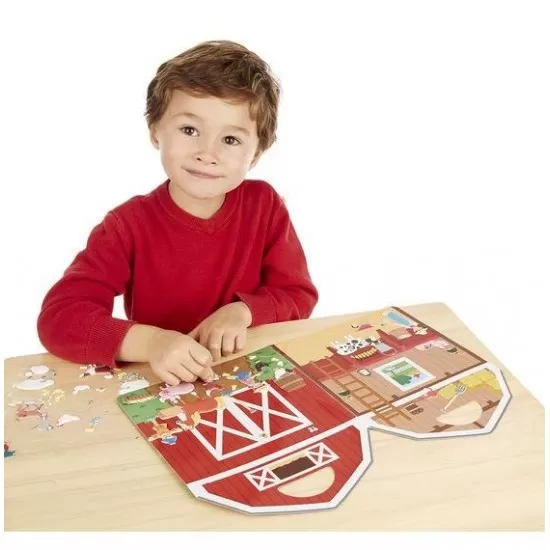 Abtibilduri pufoase La ferma Melissa and Doug Abtibilduri pufoase La ferma Melissa and Doug
